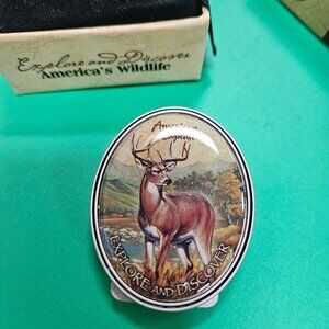 American expedition wildlife money clip with deer design
